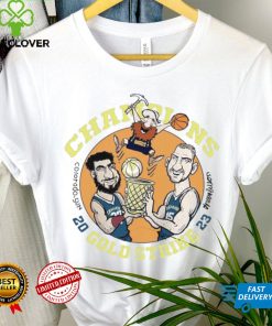 The Denver Nuggets Champions 2023 Gold Strike cartoon shirt