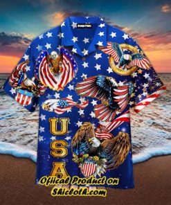 4Th Of July Independence Day Eagles Trendy Hawaiian Shirt