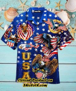 4Th Of July Independence Day Eagles Trendy Hawaiian Shirt