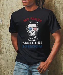 4Th Of July My Farts Smell Like Freedom Abraham Lincoln T Shirt