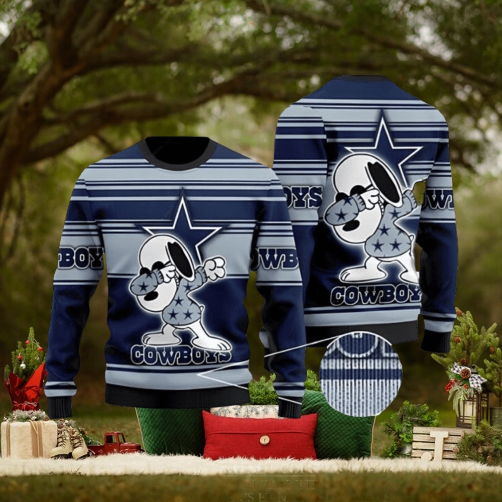 Dallas Cowboys Dabbing Snoopy Ugly Christmas Sweater 3D Printed Men And Women Holiday Gift Holiday Dallas Cowboys Dabbing Snoopy Ugly Christmas Sweater 3D Printed Men And Women Holiday Gift Holiday