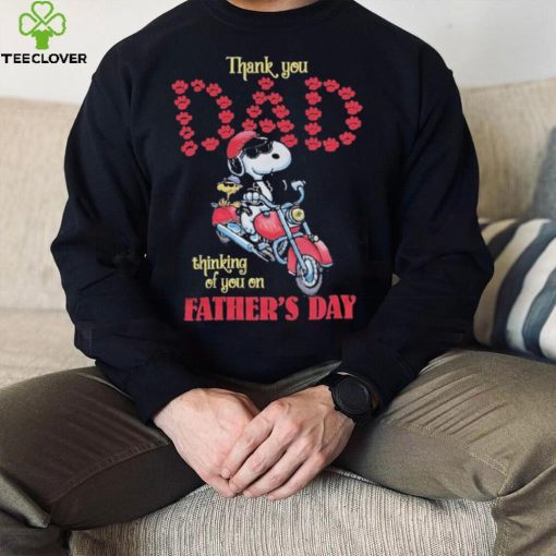 Snoopy Thank You Dad Thinking Of You On Father’s Day hoodie, sweater, longsleeve, shirt v-neck, t-shirt