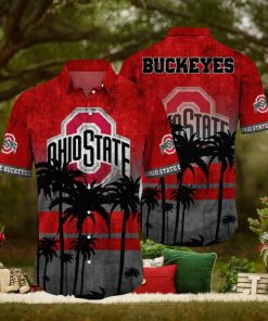 Ohio State Buckeyes Logo Coconut Tropical Hawaiian Shirt Beach Gift For Fans