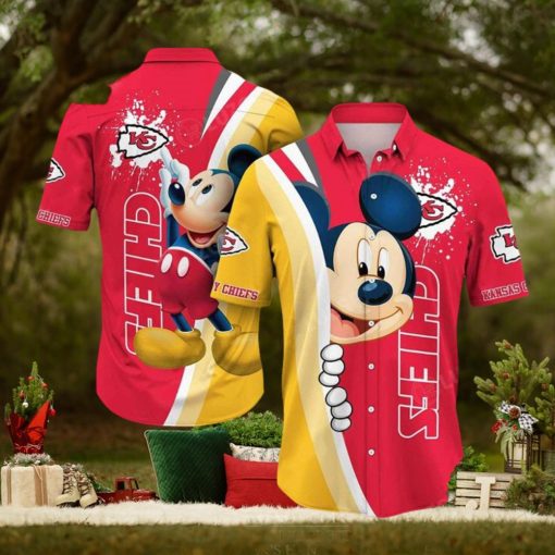 Andy Reid Hawaiian Shirt Kansas City Chiefs Mickey Hawaiian Shirt