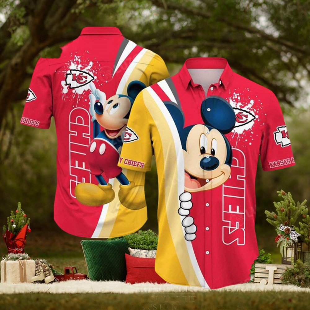 Andy Reid Hawaiian Shirt Kansas City Chiefs Mickey Hawaiian Shirt Andy Reid Hawaiian Shirt Kansas City Chiefs Mickey Hawaiian Shirt