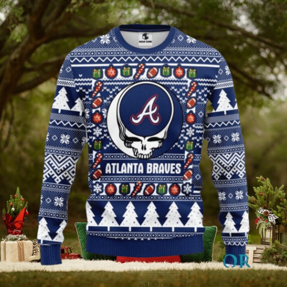 Atlanta Braves Grateful Dead Ugly Christmas Sweater & Sweatshirt Gifts Atlanta Braves Grateful Dead Ugly Christmas Sweater & Sweatshirt Gifts