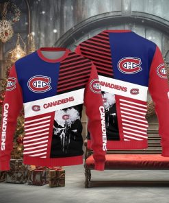 Montreal Canadiens Skull Pattern Knitted Sweater For Christmas
