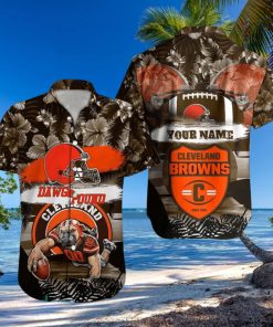 Cleveland Browns NFL Hawaiian shirt Custom Name Summer Gift