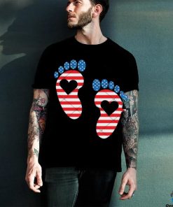 4th Of July Footprint shirt