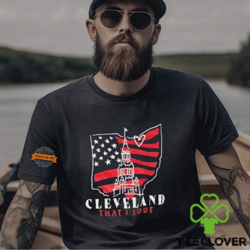 4th of July Cleveland that I love map hoodie, sweater, longsleeve, shirt v-neck, t-shirt