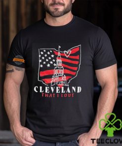 4th of July Cleveland that I love map hoodie, sweater, longsleeve, shirt v-neck, t-shirt