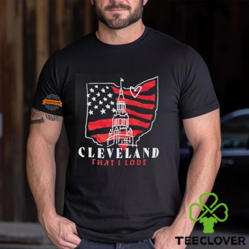 4th of July Cleveland that I love map hoodie, sweater, longsleeve, shirt v-neck, t-shirt