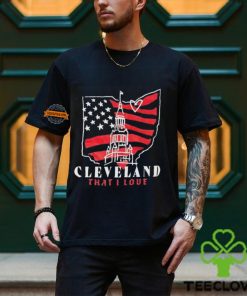 4th of July Cleveland that I love map hoodie, sweater, longsleeve, shirt v-neck, t-shirt