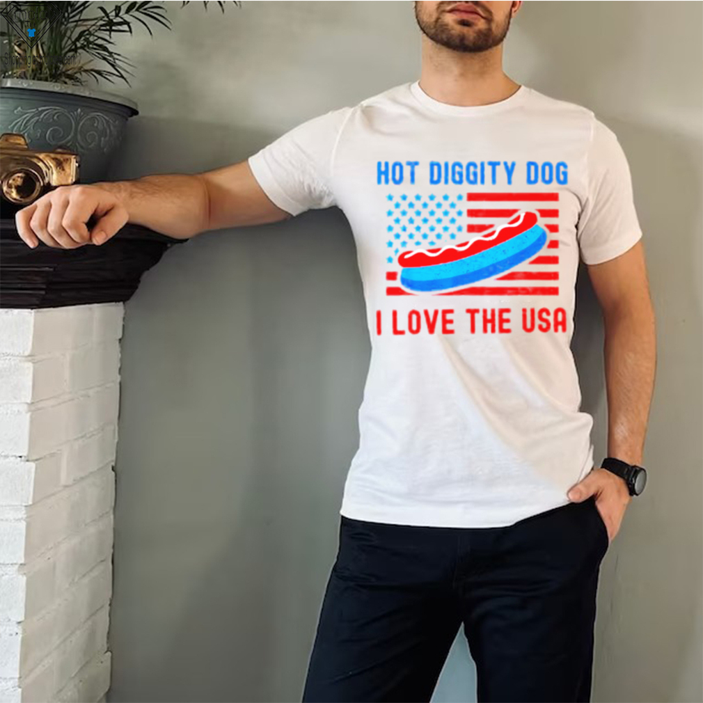 4th of july hot diggity dog I love the usa hot dog shirt 4th of july hot diggity dog I love the usa hot dog shirt