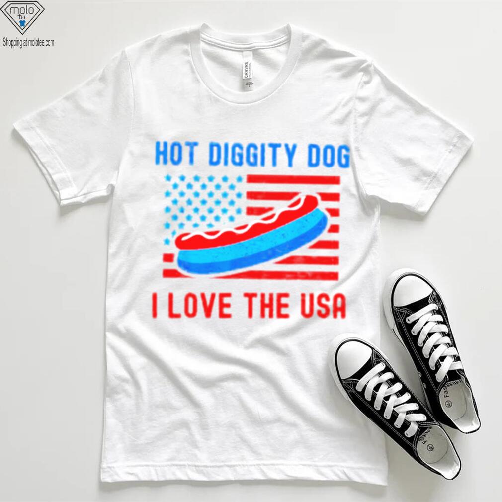 4th of july hot diggity dog I love the usa hot dog shirt 4th of july hot diggity dog I love the usa hot dog shirt