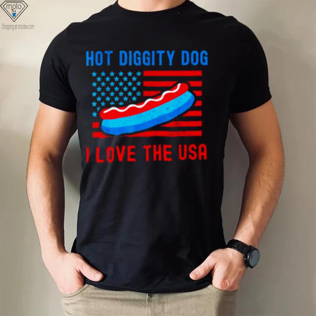 4th of july hot diggity dog I love the usa hot dog shirt 4th of july hot diggity dog I love the usa hot dog shirt