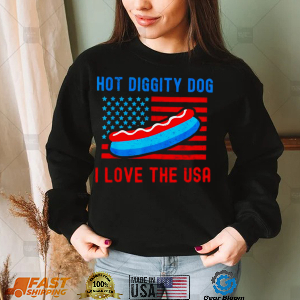 4th of july hot diggity dog I love the usa hot dog shirt 4th of july hot diggity dog I love the usa hot dog shirt