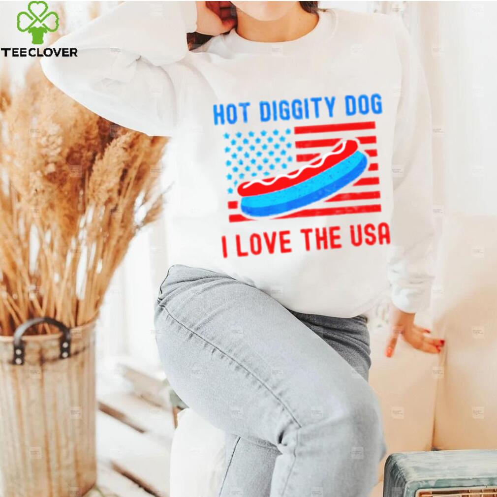 4th of july hot diggity dog I love the usa hot dog shirt 4th of july hot diggity dog I love the usa hot dog shirt