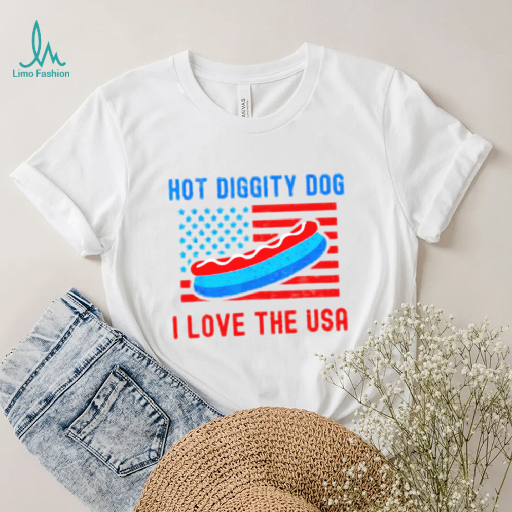 4th of july hot diggity dog I love the usa hot dog shirt 4th of july hot diggity dog I love the usa hot dog shirt