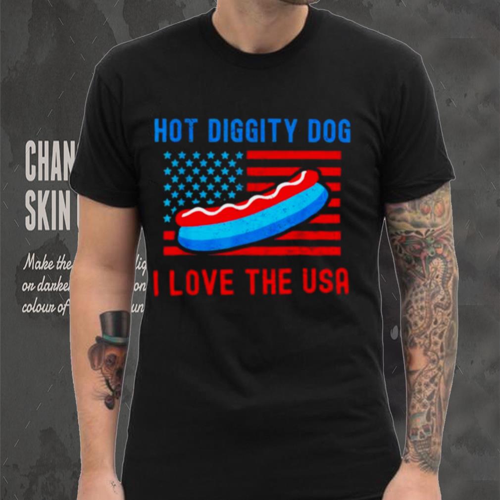 4th of july hot diggity dog I love the usa hot dog shirt 4th of july hot diggity dog I love the usa hot dog shirt