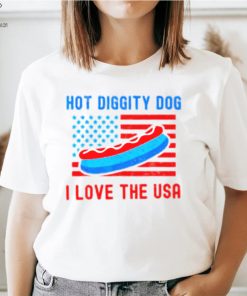 4th of july hot diggity dog I love the usa hot dog shirt 55 4th of july hot diggity dog I love the usa hot dog shirt
