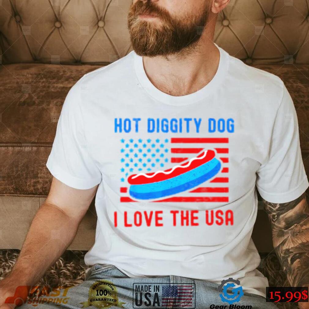 4th of july hot diggity dog I love the usa hot dog shirt 4th of july hot diggity dog I love the usa hot dog shirt