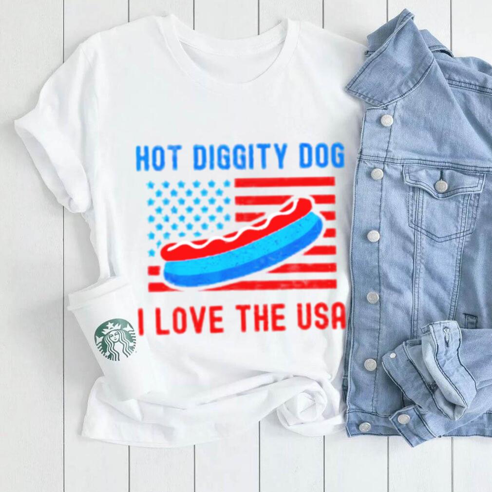 4th of july hot diggity dog I love the usa hot dog shirt 4th of july hot diggity dog I love the usa hot dog shirt