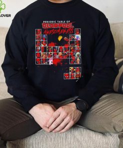 Periodic Table of Deadpool awesomeness Horror movie characters hoodie, sweater, longsleeve, shirt v-neck, t-shirt