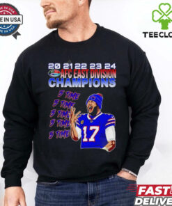 5 Time AFC East Champions Josh Allen Buffalo Bills shirt