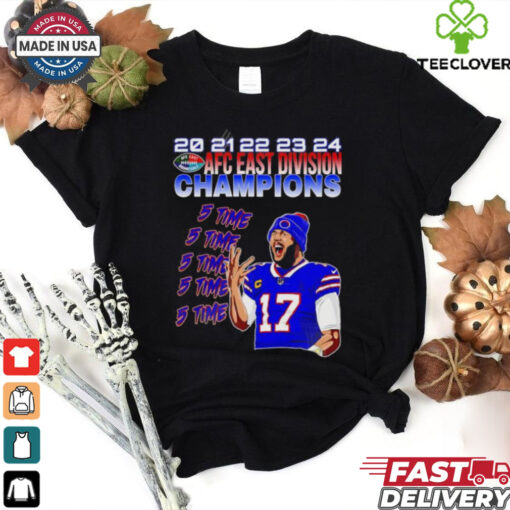 5 Time AFC East Champions Josh Allen Buffalo Bills shirt