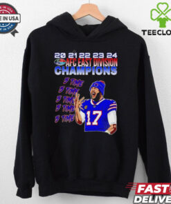 5 Time AFC East Champions Josh Allen Buffalo Bills shirt