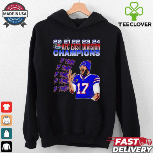 5 Time AFC East Champions Josh Allen Buffalo Bills shirt