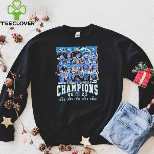 5 Time NFC North Division Champions Detroit Lions Football Team Shirt