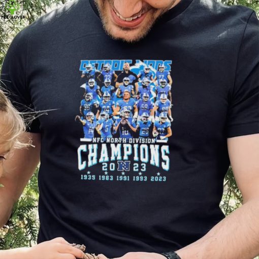 5 Time NFC North Division Champions Detroit Lions Football Team Shirt