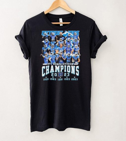 5 Time NFC North Division Champions Detroit Lions Football Team Shirt