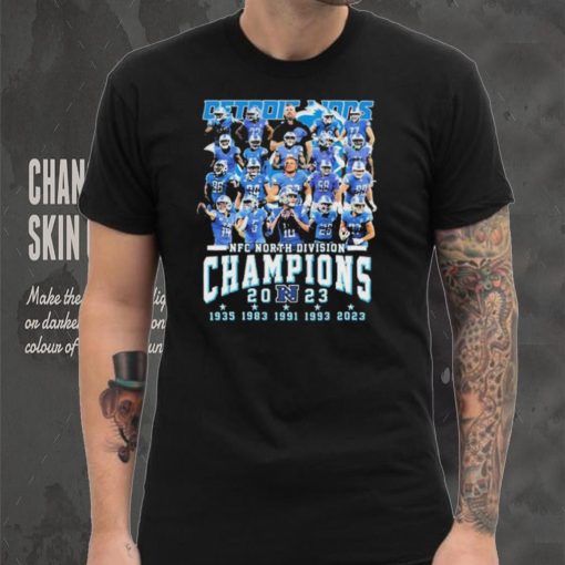 5 Time NFC North Division Champions Detroit Lions Football Team Shirt