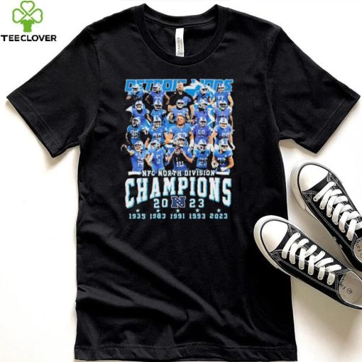 5 Time NFC North Division Champions Detroit Lions Football Team Shirt