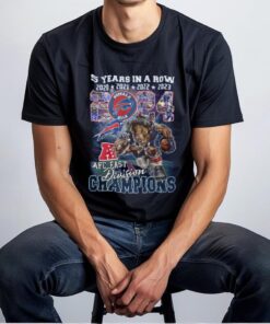 5 Years In A Row 2024 AFC East Division Champions For Buffalo Bills T Shirt