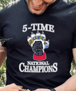 5 time UConn National champions shirt