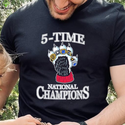 5 time UConn National champions shirt