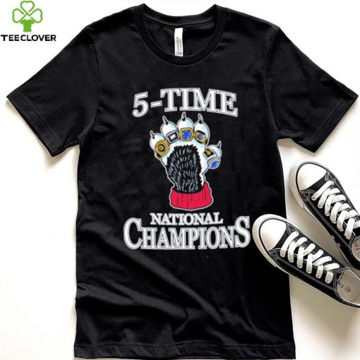 5 time UConn National champions shirt
