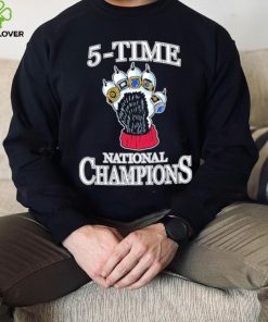 5 time UConn National champions shirt