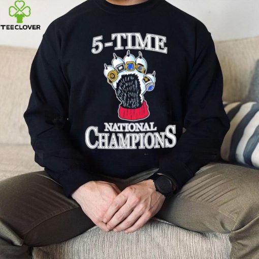 5 time UConn National champions shirt