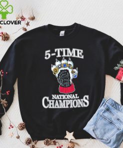 5 time UConn National champions shirt