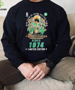 50 Years Of Being Boston Celtics Fan 2023 24 NBA Champions Since 1974 Limited Edition T Shirt