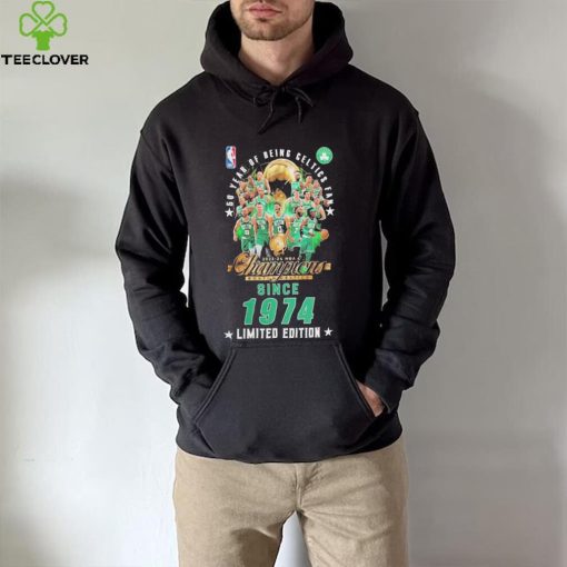 50 Years Of Being Boston Celtics Fan 2023 24 NBA Champions Since 1974 Limited Edition T Shirt
