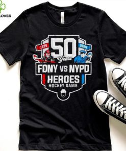 50 years 1974 – 2024 FDNY vs NYPD Heroes Hockey Game shirt