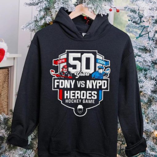 50 years 1974 – 2024 FDNY vs NYPD Heroes Hockey Game hoodie, sweater, longsleeve, shirt v-neck, t-shirt