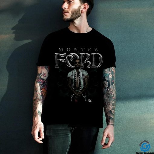 500 Level Black Montez Ford Bitmap V Neck T Shirt
