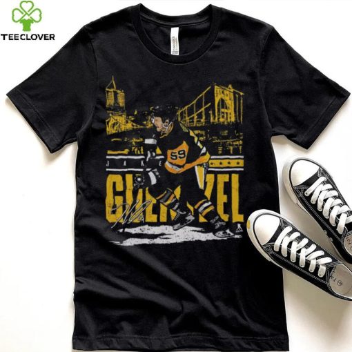 500 Level Pittsburgh Penguins Jake Guentzel City Black T Shirt